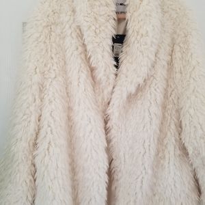 Faux Flur Coat ivory